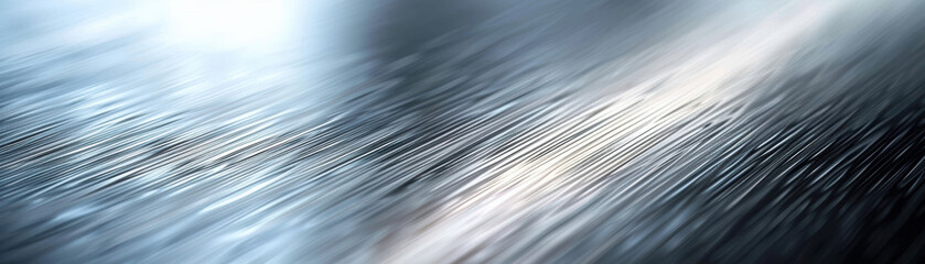 Abstract close-up of brushed metal surface texture with dynamic lighting and reflections, showcasing industrial and modern design elements.