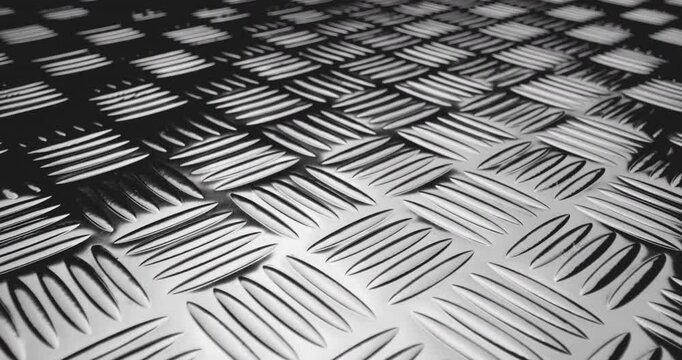 Texture of corrugated aluminum sheet.