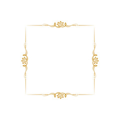 Golden Frame Ornament Vintage