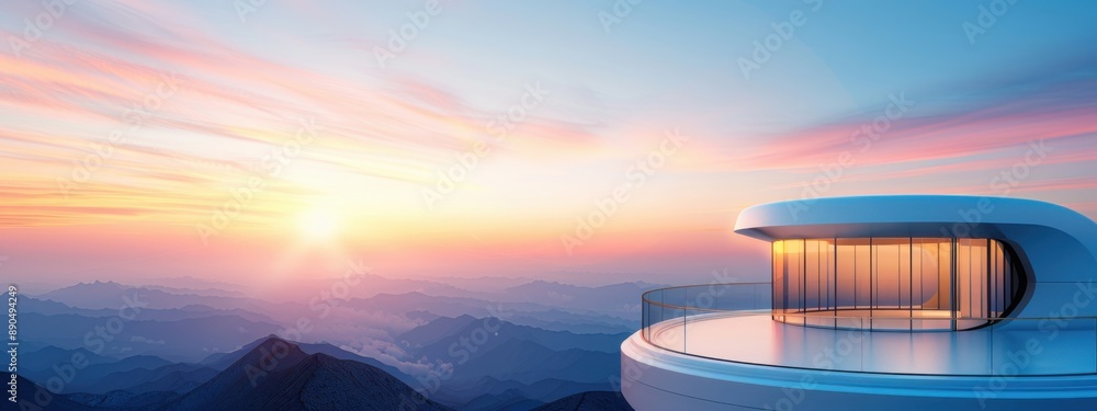 Poster upper-level observatories capturing celestial phenomena, upper-level observatories, high-altitude as