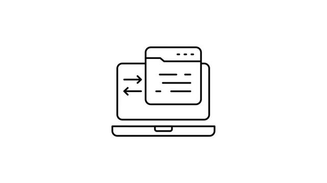 HTTP response status code 302 animated video, Moved Permanently redirect status response footage, Cloud computing and Internet hosting services Clip, 301 Redirect Explained animation