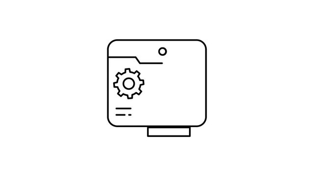 Home Page Setting animated video, Cache and Config Management Footage, Webpage Viewer UI Software Browser Configuration animation, Cloud computing and Internet hosting services Clip