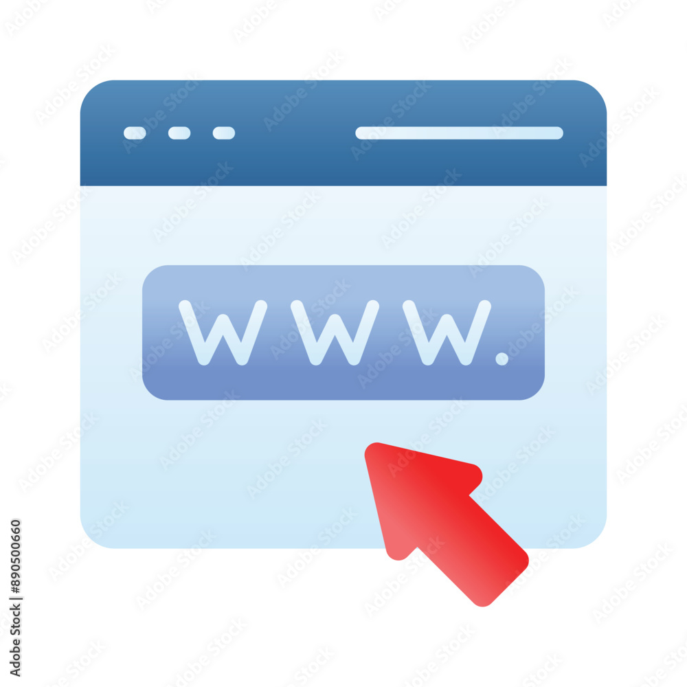 Wall mural get this amazing icon of web browser, ready to use vector