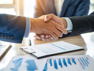 Business Partners Handshake After Successful Meeting