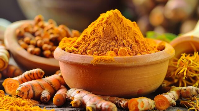 Turmeric (Curcuma longa) possesses significant health benefits and is commonly used as a versatile spice. 
