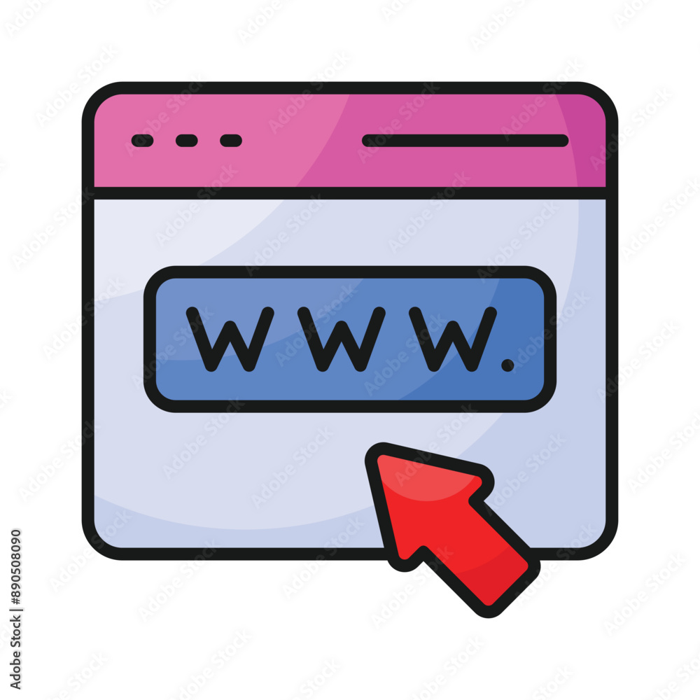 Wall mural get this amazing icon of web browser, ready to use vector
