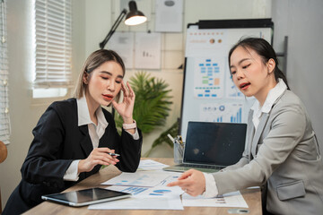 Asia business meeting   consultations of business people in the company's meeting room. 