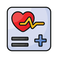Fototapeta premium A health app icon, featuring a heart or fitness tracker, for tracking wellness and fitness goals.