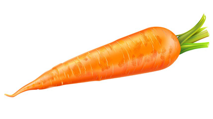 3d render of carrot on transparent background 