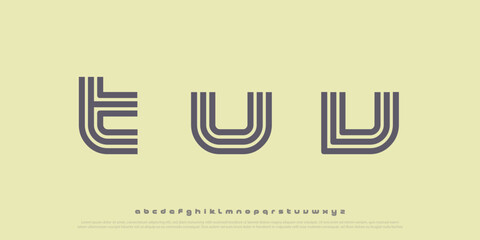 Retro Geometric Typeface for Creative Projects
