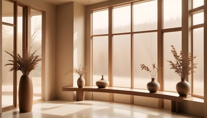 Photo interior modern design room 3d illustration