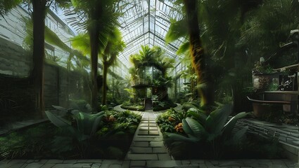  Serene Tropical Greenhouse || AI  Generated