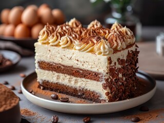 chocolate cake on a plate
