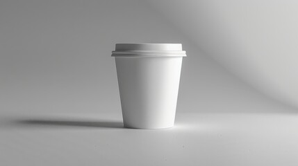 White Paper Coffee Cup Mockup.