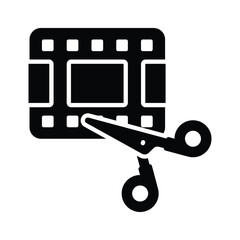 A video editing icon represents software features used for cutting, arranging, and enhancing video footage.