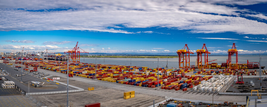 Brisbane, QLD, Australia - Port of Brisbane docks
