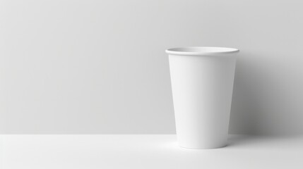 Blank White Takeaway Cup Mockup.