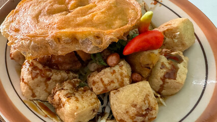 Tahu Kupat Traditional from Surakarta Central Java Indonesia