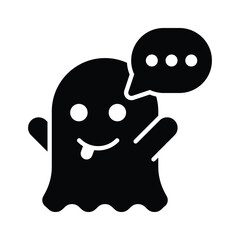 An icon with a ghost logo, for instant photo and video sharing, augmented reality filters.