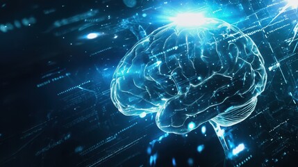 Obraz premium Digital Brain Network