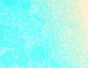 青い海、水。ノイズ効果。質感のある水色のテクスチャ、背景素材。紙。ポスター、メッセジカード、ポストカード、グリーティングカード、パネル、サムネイル、バナーなどに。