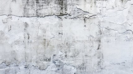 Obraz premium Urban Grit: Weathered White Concrete Wall Background with Rough Texture