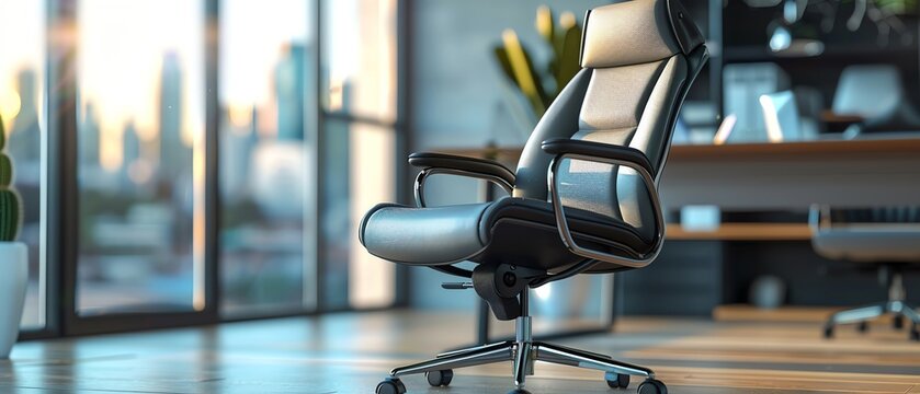 An ergonomic office chair with AIdriven posture correction and massage functions