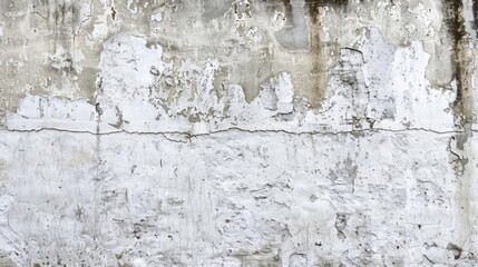 Obraz premium Urban Grit: Weathered White Concrete Wall Texture Background