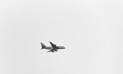 Airplane flying in the sky