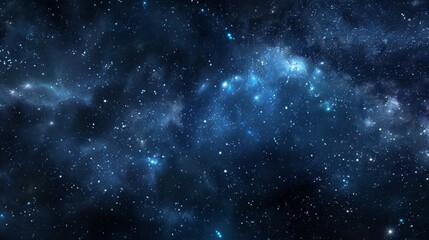 Obraz premium Night Sky with Stars and Nebulae.