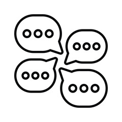 Well designed messages icon, communication, speech bubbles, conversations vector design