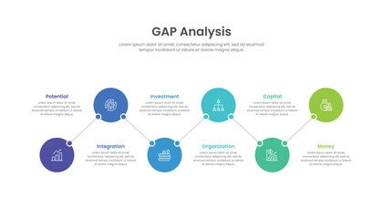 GAP Analysis Strategy Infographic For Presentation