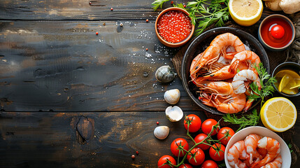 beautifully presented seafood dish from the restaurant
