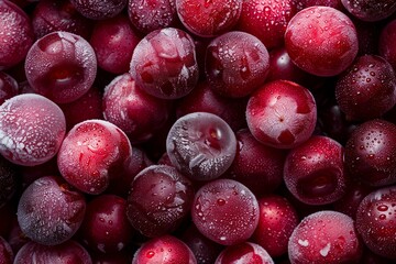 Photo of a pile of frozen cherries 3