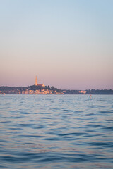 Fototapeta premium Sunset in Croatia with water