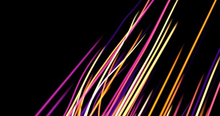 neon rays. Concept for big data, blockchain, cryptocurreny, internet, hyperspace and space travel © vegefox.com