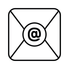 A mail app icon, an envelope symbolizes email communication and message management.