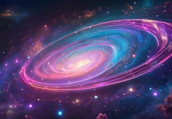 Experience the enchantment of a majestic purple Milky Way.
