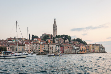 City of Rovinj in croatia with meer