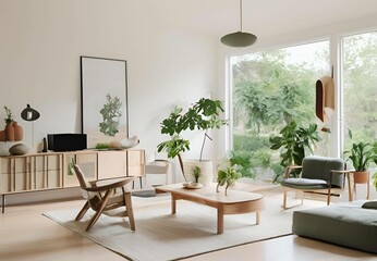 Discover the elegance of a minimalist living room, where simplicity meets sophistication. Clean lines, neutral tones, and functional furniture create a serene and uncluttered space. Embrace the beauty