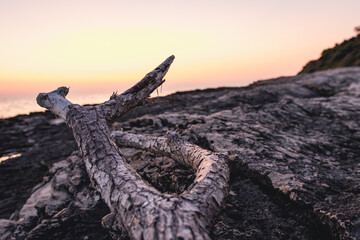 Sunset in Croatia with water