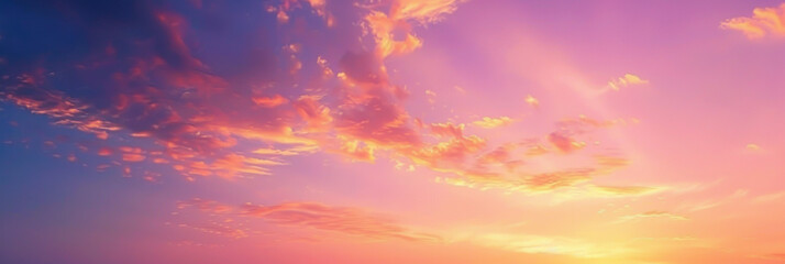 Naklejka premium Beautiful clouds and sky nature abstract background. Generative ai.