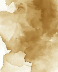 Abstract Brown Watercolor Texture with Scorch Marks on Parchment - A Versatile Background for Creative Projects, Vintage Designs, and Artistic Decorations