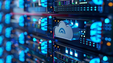 Fototapeta premium CloudStrike Network Security Network Vulnerability Scanning A vulnerability scanning tool displaying network weaknesses