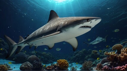 Naklejka premium shark