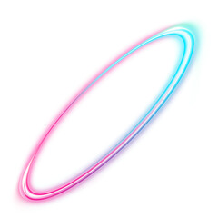 neon pink and white clip