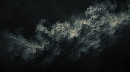 Eerie Storm Clouds With Dynamic Shapes and Ominous Presence