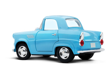 Blue Toy Car Rear Left View