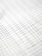 Blank graph paper background with a grid of fine lines on a white surface. Mathematical and engineering aesthetics.