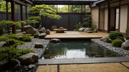 Fototapeta premium Japanese Zen House